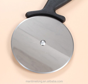 Couteau à pizza en acier inoxydable à tête unique Outils de cuisson Coupeur de roue à pizza unique Poignée en plastique mtl - Product Image 3
