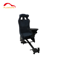 Siège de simulateur de course compatible avec Logitech G25 G27 G29 G920 Thrustmaster Fanatec avec angle de roue et longueur de bras réglables