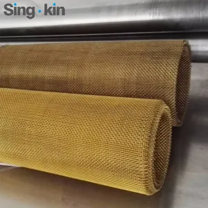 High quality EMF RF shielding micro copper wire mesh / electromagnetic wave shielding materials / brass filter mesh