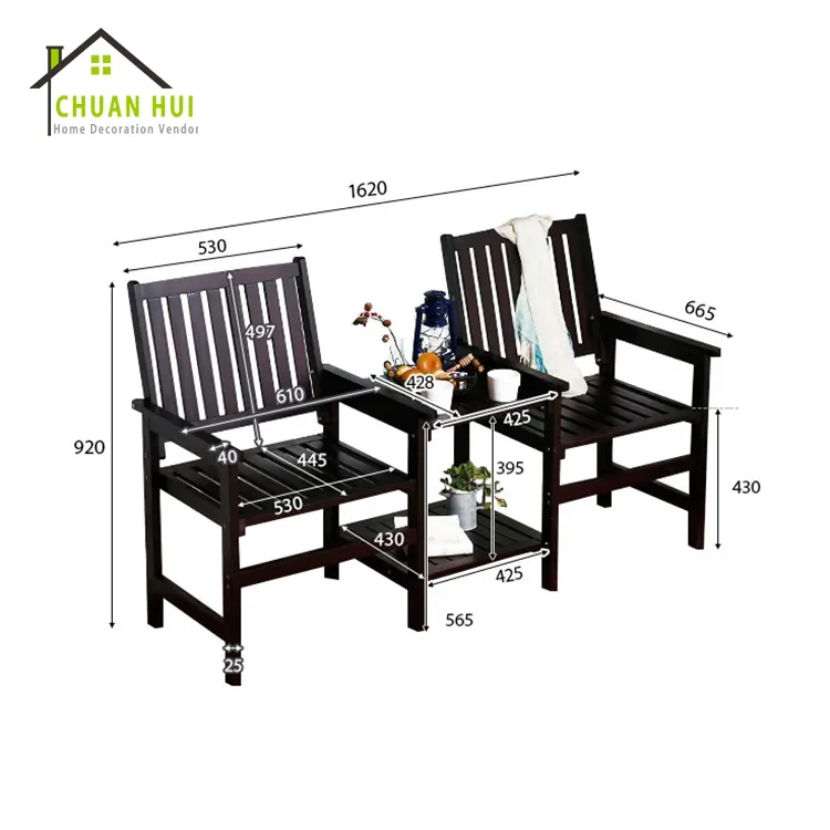 Hot sale wood garden table , garden table and chair set