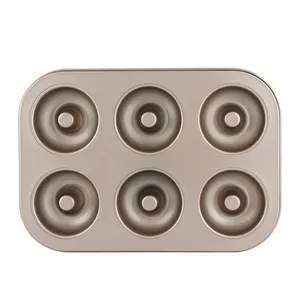 Non-stick 6 Holte Silicon Donut Bakken Pan Cakevorm