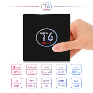 2.4g wifi 4 k streaming films entièrement débloqué 2 gb ram android tv box t6 full hd 1080 p vidéo media player - Product Image 6