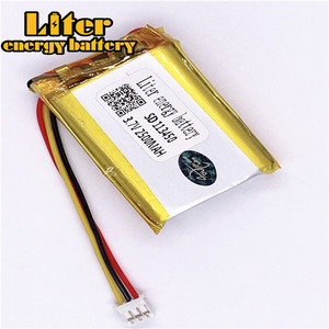 Socket 2.0-3 P 113450 2500 mah 3.7 V lipo battery Rechargeable solar li ion polymer lithium battery with PCM - Product Image 1
