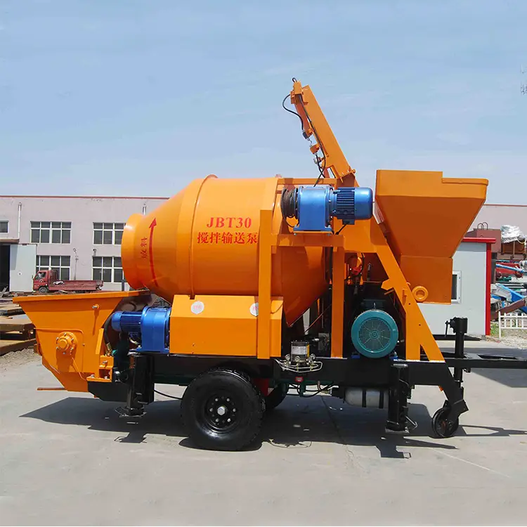 Low Price 40m3/h cement mortar concrete mixer with pump jbt series