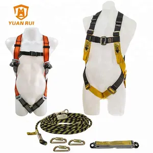 full body safety harness with rope grab fall protection fall arrest