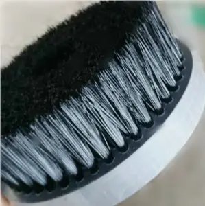 TDFbrush PVC basic Hard Nylon bristle wheel Brush for polishing