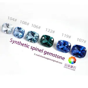 Spinel (lab düzenlendi) Çoklu renkler spinel değerli taş üstün kalite yastık kesim