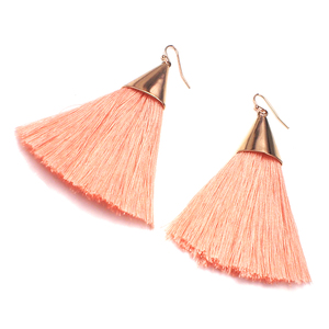 Fashion Ladies Cotton Thread Drop Dangle <strong>Earrings</strong> Big Fan Wide Handmade Boho Gold Plated Alloy Tassel <strong>Earrings</strong> <strong>for</strong> <strong>Women</strong> - Product Image 1