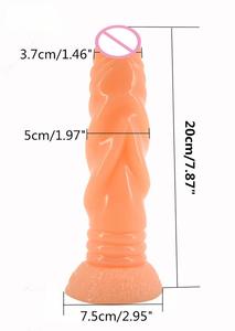 Consolador con forma de pene para mujer juguete <span class=keywords><strong>Sexual</strong></span> con tapón Anal enorme, forma de caballo grande, perro, conejo - Product Image 4