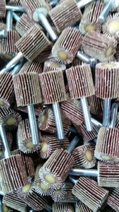120 #20*25*6 Roue à lamelles montée Roue à lamelles abrasive de ponçage émeri avec fraise à tige Tige de 1/8 "(3mm) pour outil rotatif <span class=keywords><strong>Dremel</strong></span> - Product Image 5