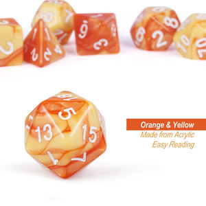 Dadi RPG personalizzati d4 d6 <span class=keywords><strong>d8</strong></span> d10 d12 d20 d % Set di dadi acrilici dnd all'ingrosso in fabbrica per Dungeons and Dragons - Product Image 4