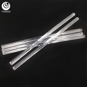 Barras de Pegamento Termofusible Ovaladas Transparentes Blancas de 7mm/11mm Tongde para Carpintería, Construcción, Anti-Amarilleo, Flexibles, de Alta Calidad, para Bricolaje - Product Image 1
