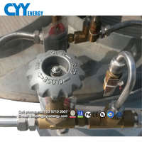 Réservoir de CO2 en vrac amovible en position verticale 1,5 m3 1500 litres Stockage d'azote liquide Micro Bulk