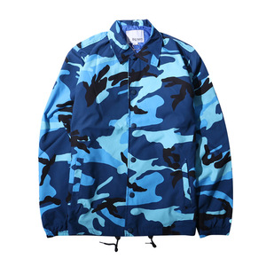 China Factory Custom Coated Canvas Thin Windproof Bomber <strong>Jacket</strong> Wholesale <strong>Mens</strong> <strong>Camo</strong> Nylon Coaches <strong>Jacket</strong> - Product Image 4