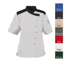 Uniformes de sistema de chef japonês, uniforme cinza roupas de cozinha para o restaurante