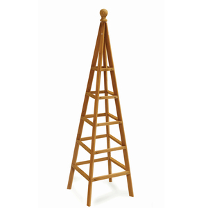 Obélisque en bois pour la décoration de jardin, support pour plantes grimpantes - Product Image 3