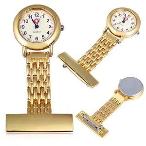 Comply Ce Rohs Standaard Roestvrij Staal Goud Hot Nurse Doctor Horloge Met Japan Movt