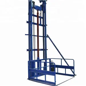 SJD Type Chain Guide Rail Hydraulic Platform Lift Fixed Vertical Material Lifting Table Elevator Cargo Lifts