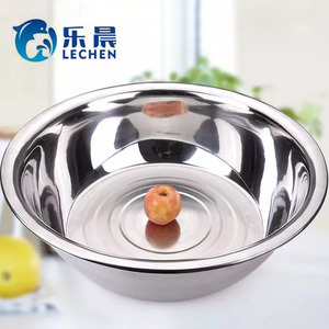 55cm tazón de acero inoxidable baño cuenca lavado de cara de la cuenca tazón redondo de Metal s/s 210 tazón de fruta - Product Image 4
