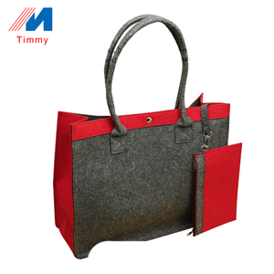 Vente en gros de sacs à provisions en tissu feutre recyclable écologique imprimés personnalisés Rangement de voyage Emballage de vêtements Caractéristiques de compression - Product Image 4