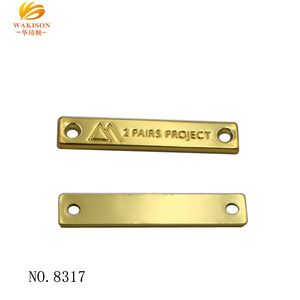 Heißer verkauf 2-loch-oder 4-loch rechteck metall logo tags - Product Image 2