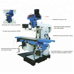 X6336WA banco de alta velocidad de Taiwán de la gran par Radial universal Vertical y Horizontal, fresadora de torreta - Product Image 2