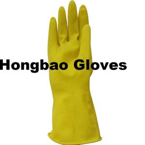 70g Yellow Soft Reusable Latex <strong>Gloves</strong> Custom Logo Waterproof Home Painting <strong>Gardening</strong> Kitchen Cleaning Washing Rubber <strong>Glove</strong> - Product Image 2