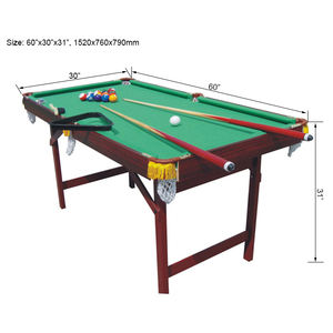 SZX 60" Cheap Folding Mini <strong>Snooker</strong> Pool <strong>Table</strong> with Folding Metal Legs for <strong>Kids</strong> - Product Image 4