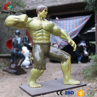 Exposition en plein air décoration de Jardin En Fiber De Verre Hulk