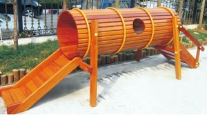 Jeux amusants Pont en bois, Pont de jardin en bois, Pont en corde de terrain de jeu en bois pour enfants en plein air - Product Image 3