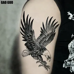 Cuerpo temporal águila tatuaje pegatina, brazo artificial