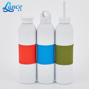Bouteille d'eau en acier inoxydable isolée sous vide de 540 ml (18 oz) avec couvercle à poignée, revêtement en poudre mate, logo personnalisé, sans BPA, sport - Product Image 6