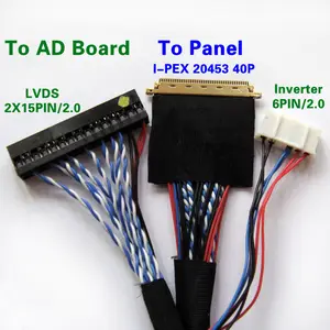 เซินเจิ้น40pin ถึง30pin Led Lcd 40 Pin Lvds Edp สาย Mipi Cable Assembly