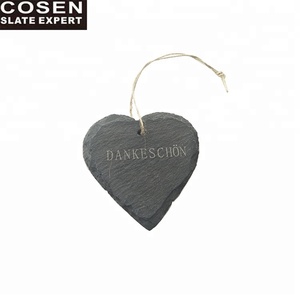 China <strong>Suppliers</strong> <strong>Wholesale</strong> <strong>Christmas</strong> Decoration Slate <strong>Christmas</strong> <strong>Ornaments</strong> Heart Shape - Product Image 2