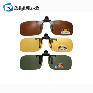 Brightlook Wenzhou sunglasses factory fancy cheaper man mirror colored lens plastic clip on sun glasses