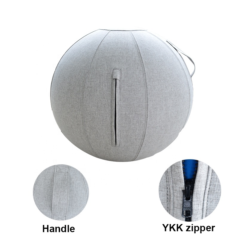 Custom Logo Exercise Balance Yoga Sitting Ball Chair With Washable Cover
