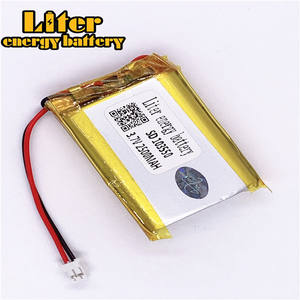 Plug <span class=keywords><strong>2</strong></span>,0-<span class=keywords><strong>2</strong></span> p <span class=keywords><strong>3</strong></span>,7 V 103550 2500 mAh custom ultra thin rechargeable Li-ion batteries liPo battery with wires - Product Image 2