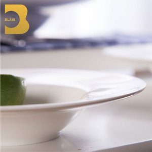 Restaurant italien en céramique à haute température <span class=keywords><strong>vaisselle</strong></span> en porcelaine 10.75 "Dessert pâtes soupe hôtel utilisé en gros assiettes à dîner - Product Image 6