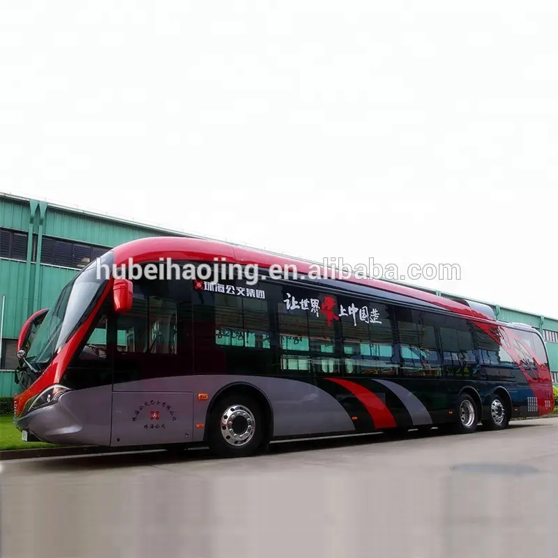 2018 hot sale 13.7m electric BRT bus airport feeder bus shuttle bus