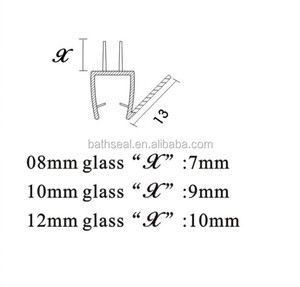 סף דלת מקלחת PVC פרופיל רצועה עמיד למים - Product Image 5