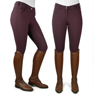 Spandex Elastic Breeches <strong>Women</strong> Equestrian Horse Riding Pants Polyester European <strong>Jodhpurs</strong> - Product Image 4