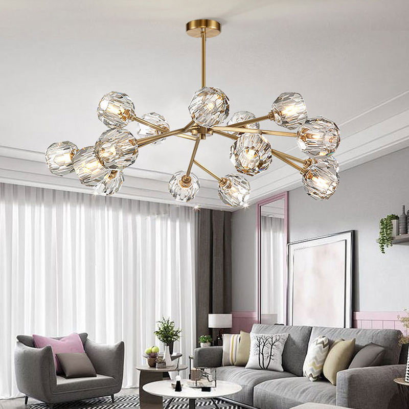 Pendant Light Chandelier Nordic Iron Glass Pendant Light Luxury Morden Chandelier For Livingroom And Bedroom Decorative High Class Lamp