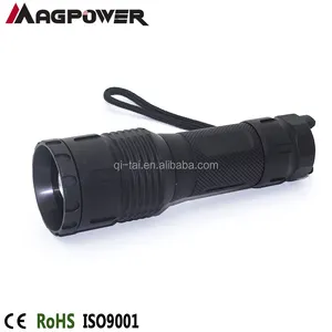 Magpower高品質lpgトーチled充電式懐中電灯警察セキュリティled懐中電灯