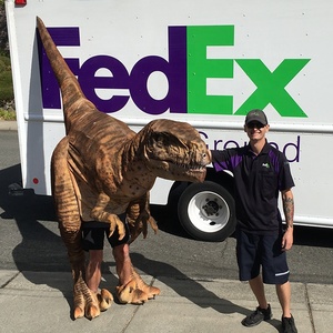 Disfraz de Tiranosaurio Rex Animatrónico de Tamaño Real para Adultos, Uso en Interiores/Exteriores, <span class=keywords><strong>Dino</strong></span> City - Product Image 3