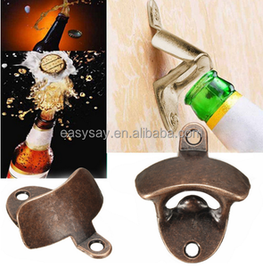 Chic Vintage Hierro <span class=keywords><strong>Antiguo</strong></span> Montado En La Pared Bar Vaso De Cerveza Tapa de la Botella <span class=keywords><strong>Abrelatas</strong></span> Herramientas de Cocina <span class=keywords><strong>Abrelatas</strong></span> de Botella Cerveza Abridor Sin Tornillos Prisioneros - Product Image 1