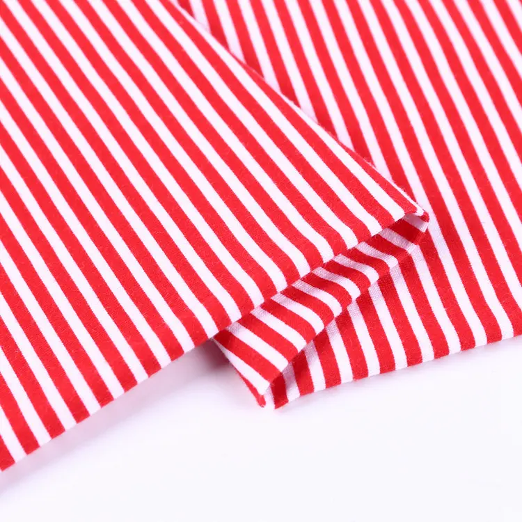 Nuovo prodotto di progettazione 95% cotone 5% spandex singolo jersey maglia stampa tessuto per i vestiti delle donne