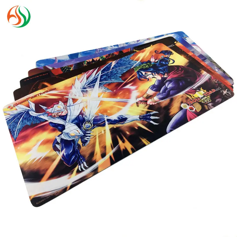 Custom Large Size Neoprene Rubber Playmat Card Game Play Mat