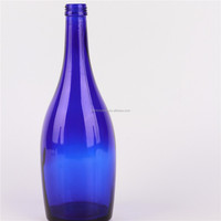 Botella de Cerveza Azul Cobalto de 330 ml con Tapa