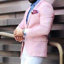 Traje de Novio de Lino, Traje de Boda para Hombre, Traje de Padrino, Traje de Gala de <span class=keywords><strong>3</strong></span> Piezas (Chaqueta + Pantalones), Personalizado - Product Image 4