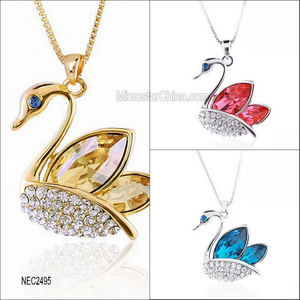 Nec2495 amante Crystal Rhinestone collar colgante de moda para los regalos - Product Image 1